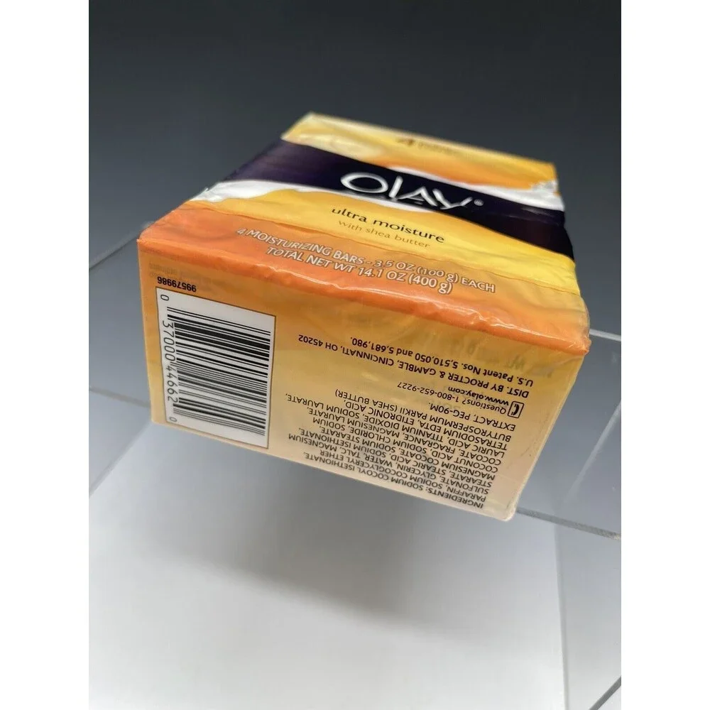 Olay Ultra Moisture w/ Shea Butter 4 Moisture‎ White Bars 3.5oz each Soap
